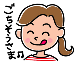 Sticker for active mom 2 sticker #10039176