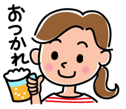 Sticker for active mom 2 sticker #10039180