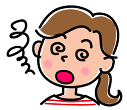 Sticker for active mom 2 sticker #10039193