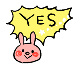 Usao-san says YES! sticker #10039647