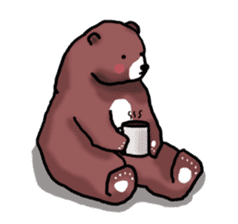 Super Brown Bear sticker #10039735
