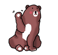 Super Brown Bear sticker #10039738