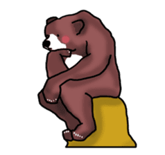 Super Brown Bear sticker #10039743