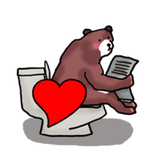 Super Brown Bear sticker #10039755