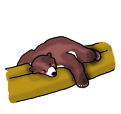 Super Brown Bear sticker #10039757