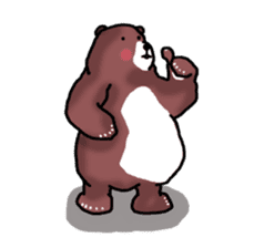 Super Brown Bear sticker #10039759