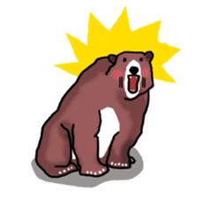 Super Brown Bear sticker #10039762