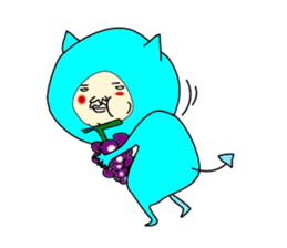 Blue Devil-san (Early days) sticker #10042208