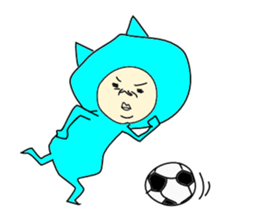 Blue Devil-san (Early days) sticker #10042216