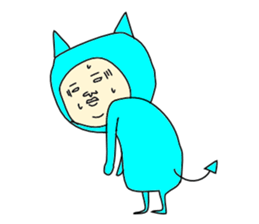 Blue Devil-san (Early days) sticker #10042218