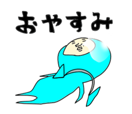 Blue Devil-san (Early days) sticker #10042224