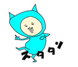 Blue Devil-san (Early days) sticker #10042226