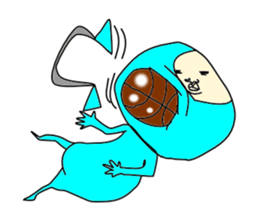 Blue Devil-san (Early days) sticker #10042227