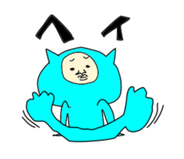 Blue Devil-san (Early days) sticker #10042241