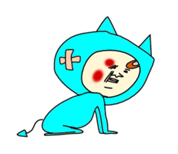 Blue Devil-san (Early days) sticker #10042243