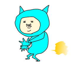 Blue Devil-san (Early days) sticker #10042247