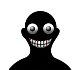 Mysterious black shadow 2 sticker #10042289