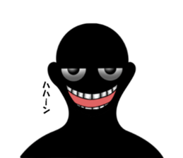 Mysterious black shadow 2 sticker #10042297