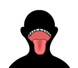 Mysterious black shadow 2 sticker #10042300