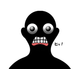 Mysterious black shadow 2 sticker #10042304