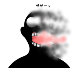 Mysterious black shadow 2 sticker #10042316