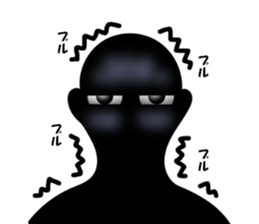 Mysterious black shadow 2 sticker #10042325