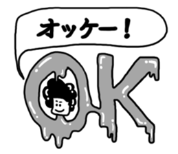 Human Faced Afro Metal Sticker sticker #10042333