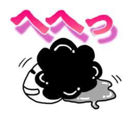 Human Faced Afro Metal Sticker sticker #10042351