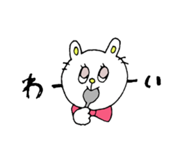 Whimsical rabbit sticker #10042396