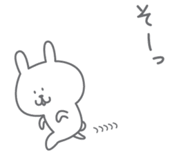 yuruyuru rabbit.Cute rabbit sticker. sticker #10043250