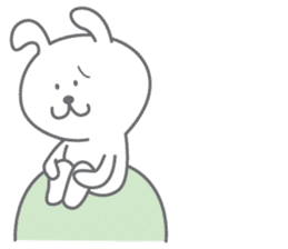 yuruyuru rabbit.Cute rabbit sticker. sticker #10043262