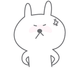 yuruyuru rabbit.Cute rabbit sticker. sticker #10043265