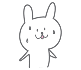yuruyuru rabbit.Cute rabbit sticker. sticker #10043270