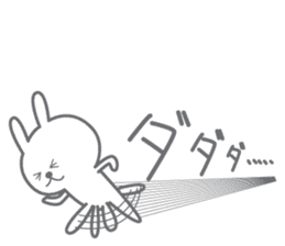 yuruyuru rabbit.Cute rabbit sticker. sticker #10043284