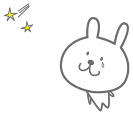 yuruyuru rabbit.Cute rabbit sticker. sticker #10043285