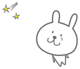 yuruyuru rabbit.Cute rabbit sticker. sticker #10043285