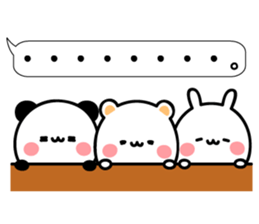 Balloon and animal sticker sticker #10043346