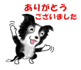border collie puppy sticker #10043718