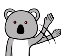 I am Koala Man sticker #10043791