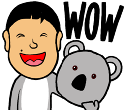 I am Koala Man sticker #10043800
