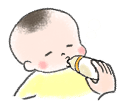 So cute! hello baby sticker #10043895