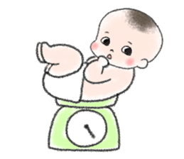 So cute! hello baby sticker #10043905