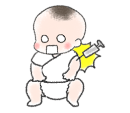 So cute! hello baby sticker #10043907