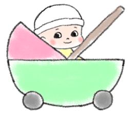 So cute! hello baby sticker #10043908