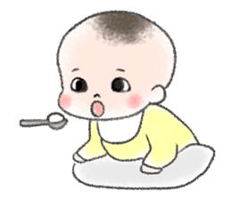 So cute! hello baby sticker #10043912