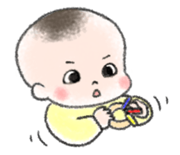 So cute! hello baby sticker #10043920