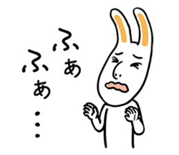 Rabbit suffers from hay fever sticker #10044128