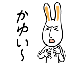 Rabbit suffers from hay fever sticker #10044135