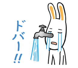 Rabbit suffers from hay fever sticker #10044138