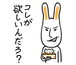 Rabbit suffers from hay fever sticker #10044141